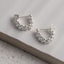 Sterling Silver Triple Swinging Bead Studs, thumbnail 6 of 6