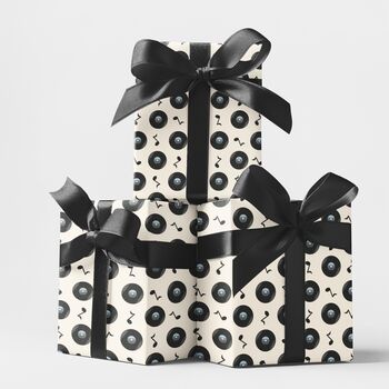 Vinyl Records Music Gift Wrapping Paper – Perfect For Music Lovers, 5 of 5