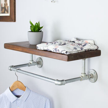 Finchley Industrial Clothes Shelf And Rail, 9 of 10