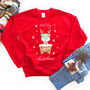 Merry Christmas Jumper Sweatshirt For Adult Child, thumbnail 2 of 6