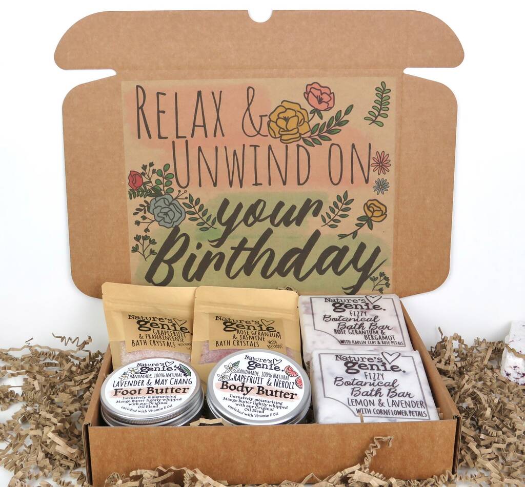 Birthday Bath And Body Hamper Natural Self Care Gift, 1 of 5