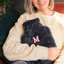Embroidered College Initial Hot Water Bottle, thumbnail 3 of 3