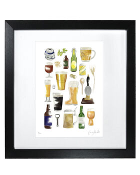 Limited Edition Beer Print | Hand Illustrated Artwork, 2 of 4
