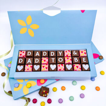 Dad And Dad To Be Personalised Chocolate Gift, 5 of 9