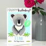 Personalised Koala Relation Birthday Card, thumbnail 6 of 9