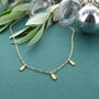 Dainty Christmas Tree Charm Necklace, thumbnail 3 of 4