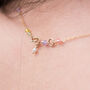 Dainty Zircon, Swarovski And Pearl Chain Necklace, thumbnail 3 of 12