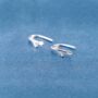 Branch Leaf Hook Earrings, Leaf Hoops, thumbnail 5 of 7