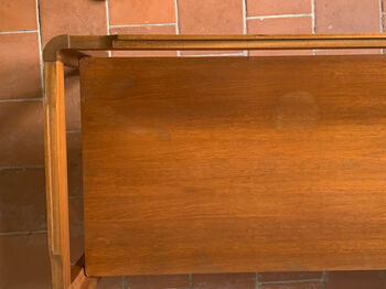 Mid Century Solid Teak Coffee Table By Myer, 8 of 12