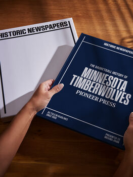 Minnesota Timberwolves Personalised Nba Basketball Gift Newspaper History Book, 4 of 9