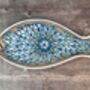 Blue Patterned Fish Plate, 30cm, thumbnail 3 of 3