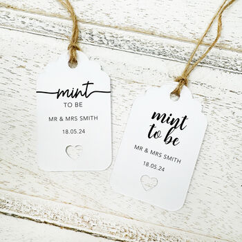 Mint To Be Wedding Favour Tags, 6 of 7