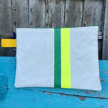 No4 Small Recycled Multifunctional Sailcloth Pouch, 3 of 7