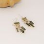 Green Tourmaline Sterling Silver Earrings, thumbnail 2 of 9