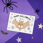 Personalised Bat Finger Puppet And Colour In Card, thumbnail 3 of 3