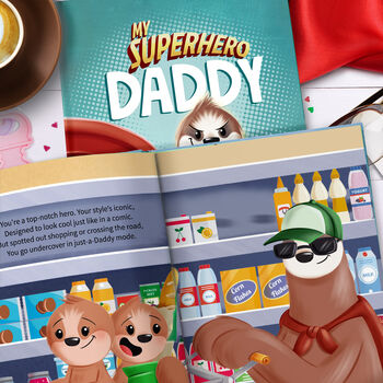 My Superhero Daddy Personalised Keepsake Book, 4 of 11
