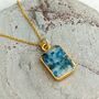 'The Rectangle' K2 Jasper Gold Plated Necklace, thumbnail 1 of 6
