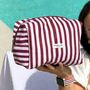 Towel Makeup Bag Blushberry Scallop Stripes, thumbnail 3 of 3