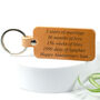 Personalised Leather Keyring For Wedding Anniversary, thumbnail 1 of 2