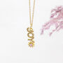 Gold Plated Joy Necklace With Sun Detail, thumbnail 1 of 4