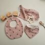 Newborn Baby Gift Set,Pink Organic Rainbow Muslin, thumbnail 10 of 12