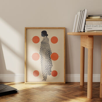 Red Dot Silhouette Art Print, 3 of 4