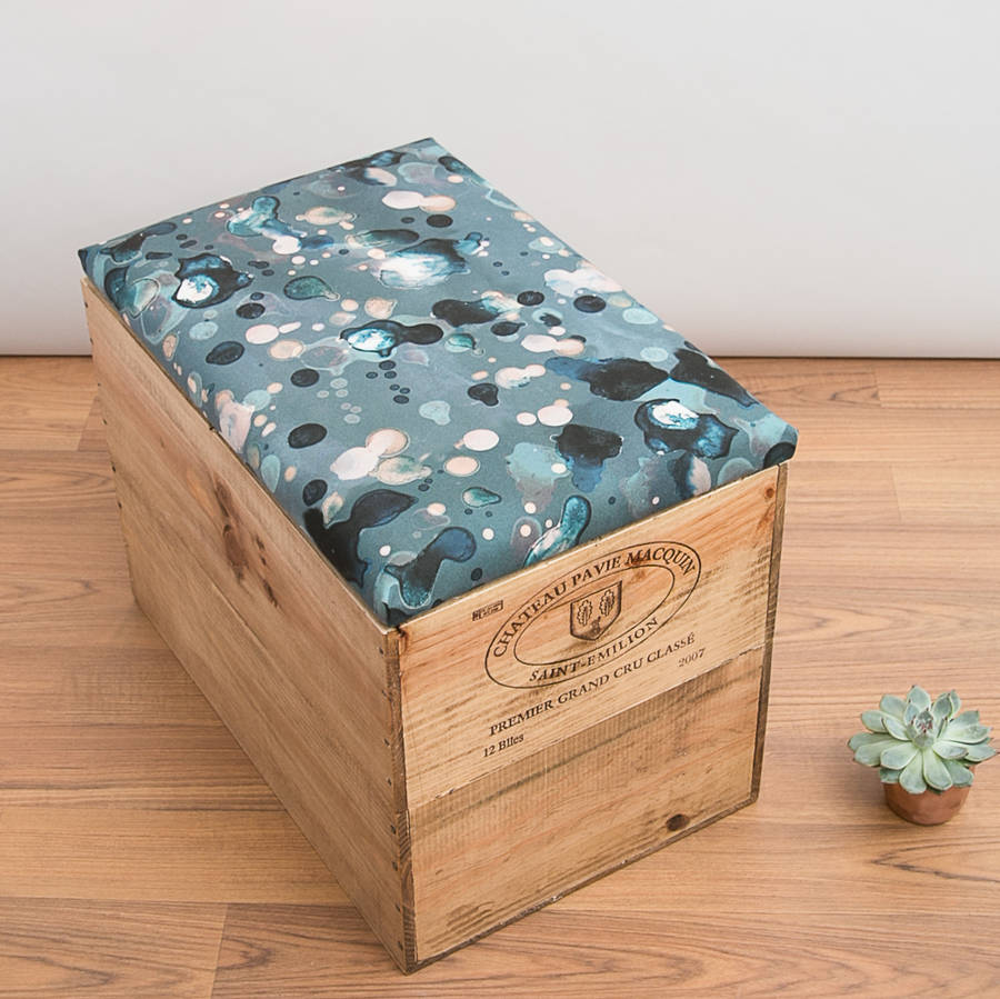 Reclaimed Wooden Wine Crate Blanket Box By Made Anew