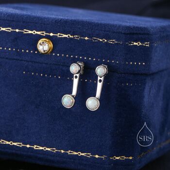 Sterling Silver White Opal Ear Jacket, 5 of 10