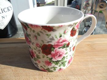 Set Of Six China Palace Mugs In Summertime Chintz Design, 7 of 11