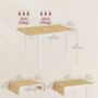 Extendable Folding Dining Table For Small Spaces, thumbnail 8 of 10