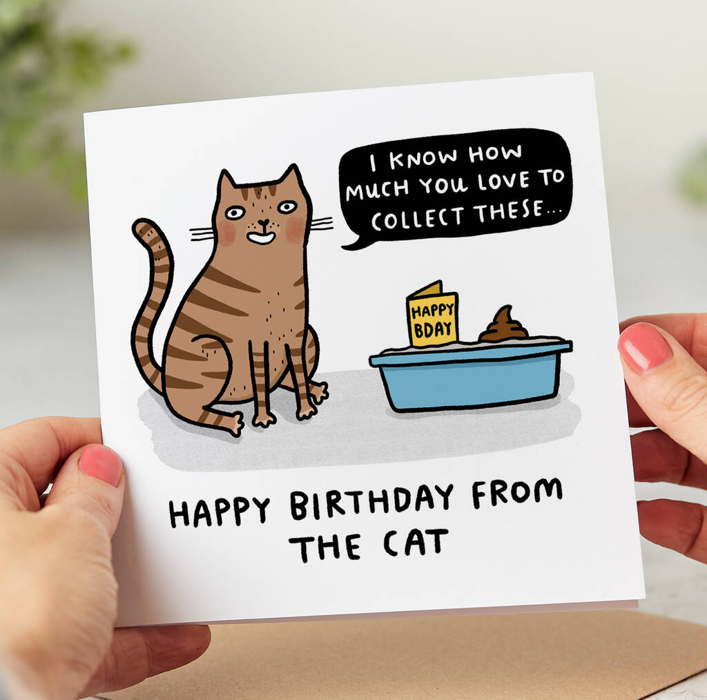 From The Cat Birthday Card By Arrow Gift Co