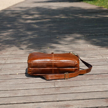Leather Briefcase Laptop Bag Slim, 3 of 8
