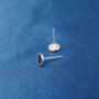 Small 4 Mm Black Studs Earrings, Onyx Stone Studs, thumbnail 6 of 7