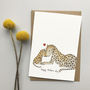 Leopard Love Hand Illustrated Mother's Day Card, thumbnail 2 of 4