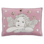 Luxury Wool Dreaming Cherub Cushion With Sequins, thumbnail 2 of 4