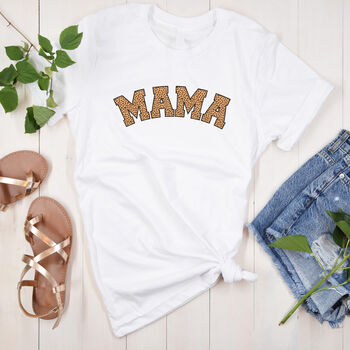 Leopard Print Mama Modern Mother's Day Tee, 2 of 6