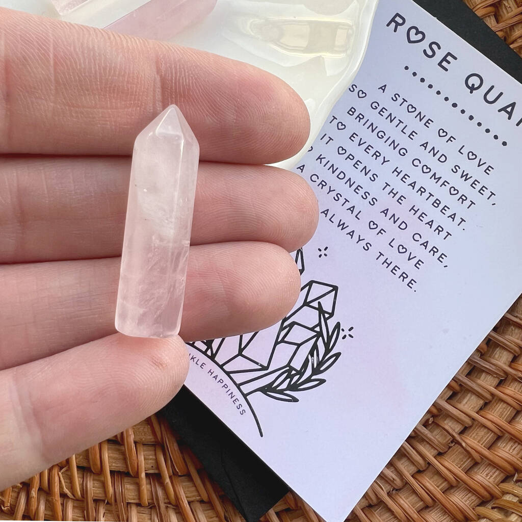 Nurturing Rose Quartz Crystal Tower, 1 of 2