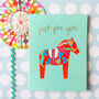 'Just For You' Mini Greetings Card, thumbnail 4 of 5