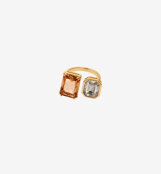 Shikaku Square Stones Open Ring, 3 of 5
