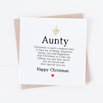 Christmas Card For Auntie, 2 of 4