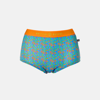 Women's 'Boom Bloom!' Four Pack Bamboo Hipster Briefs, 4 of 8