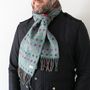 Merino Lambswool Square Or Spot Check Scarves, thumbnail 3 of 8