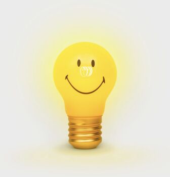 Rechargeable Cordless Smiley® Lightbulb, 2 of 3