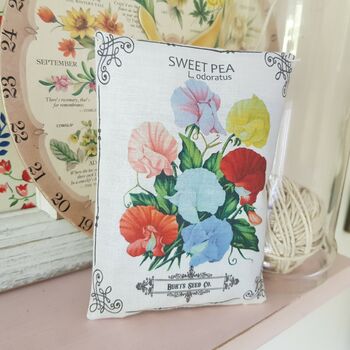 Sweet Peas Seed Packet Fabric Gift, 4 of 7