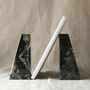 Luxury Black Marble Wedge Bookends, thumbnail 3 of 6
