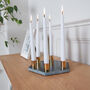 Marble And Gold Candle Holder Centrepiece, thumbnail 2 of 5