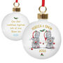 Personalised Me To You Christmas Couple's Bauble, thumbnail 5 of 6