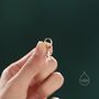 Anchor Huggie Hoop Earrings In Sterling Silver, thumbnail 3 of 11