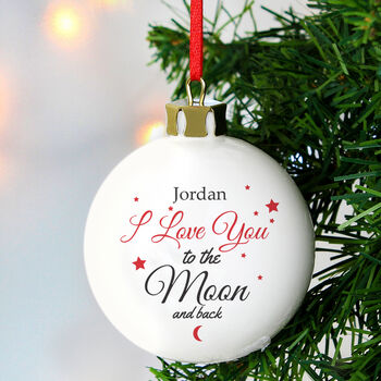 Personalised Bauble For Wife Or Husband, 2 of 5