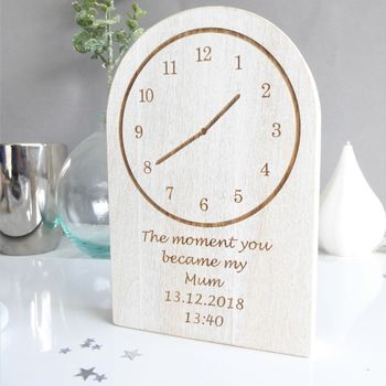 Gift For Mum Personalised Clock Keepsake, 3 of 3